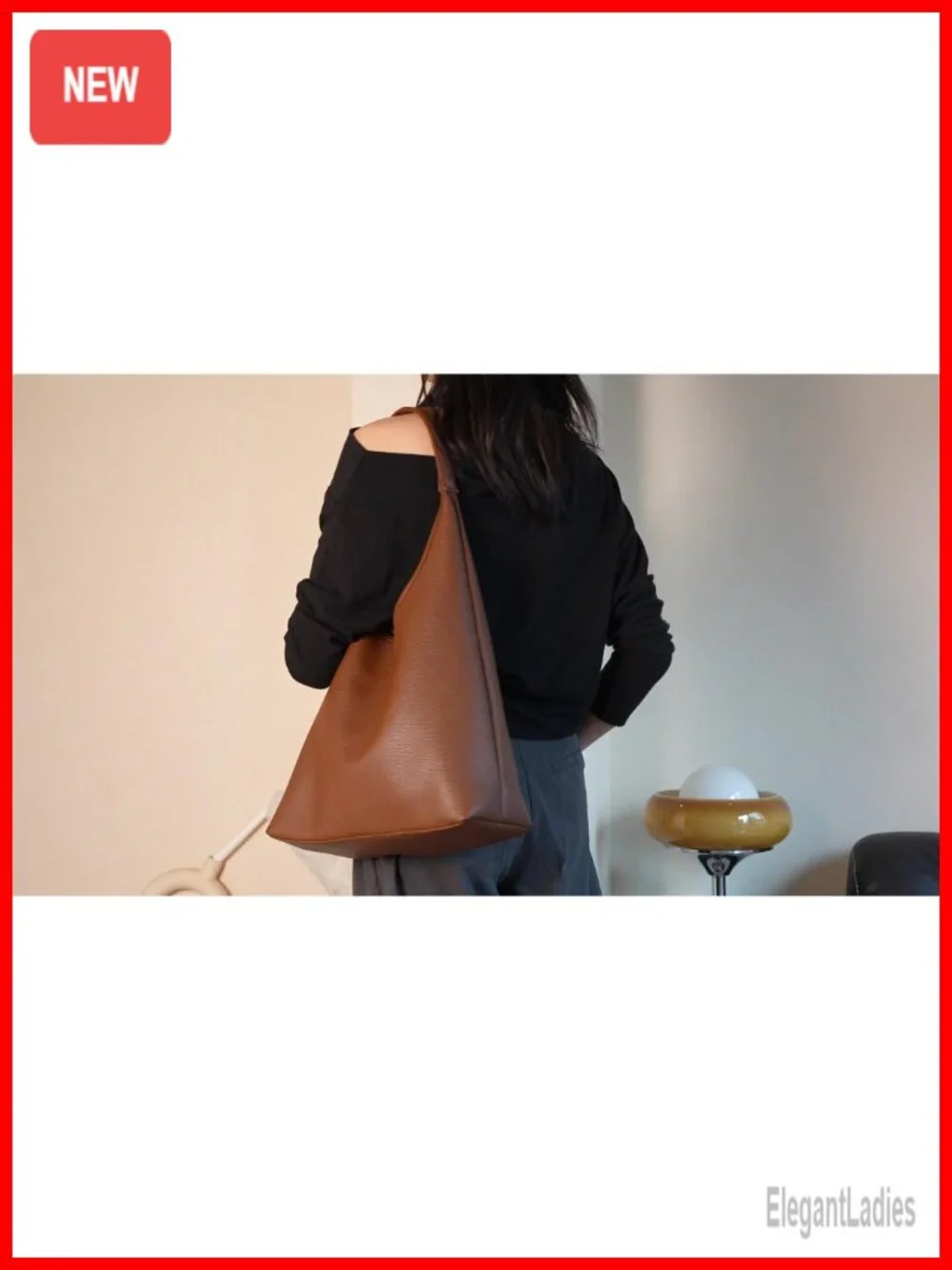 Large Slouchy Shoulder Hobo Bag Vegan Leather Everyday Purse Set